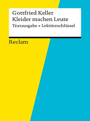 cover image of Textausgabe + Lektüreschlüssel. Gottfried Keller